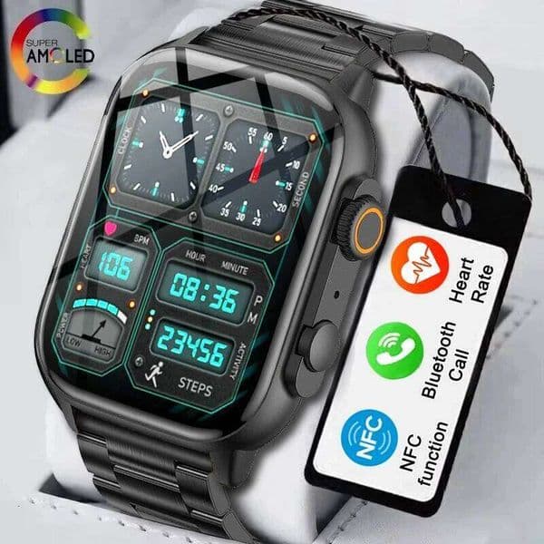 AMOLED Screen Ultra Smart Always Show Time Call Series 8 High Refresh Rtae NFC Smartwatch Men Sport Watch Women Z260129