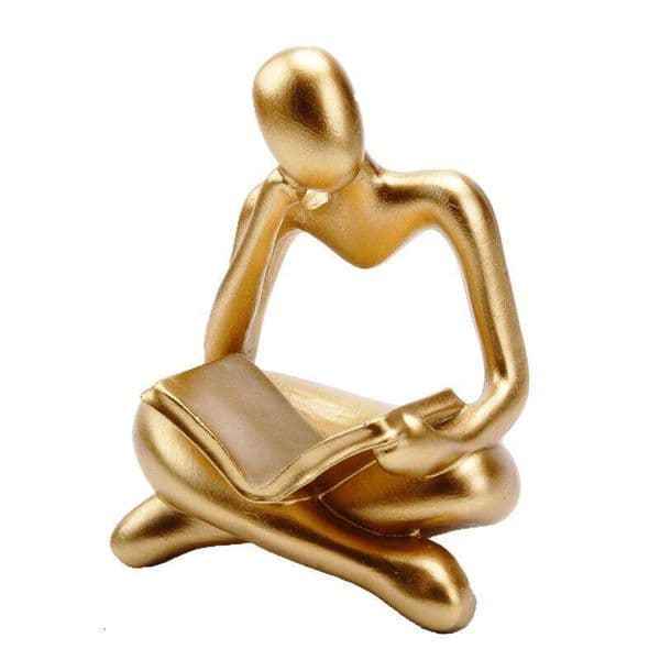 Decorative Sculpture Decor Modern Resin Statue Living Room Ornaments For Home Figures Decoration Table Desk Read Crafts 26H0131
