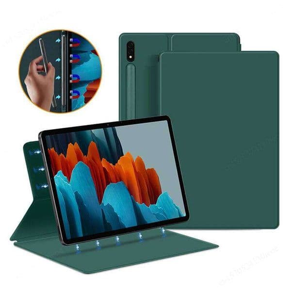 Magnetic Tablet Cover For Galaxy Tab S8 S9 S10 Ultra 14.6 S7 Plus FE 12.4 11 inch TB-X710 Case Pencil Holder Funda Capa H260131
