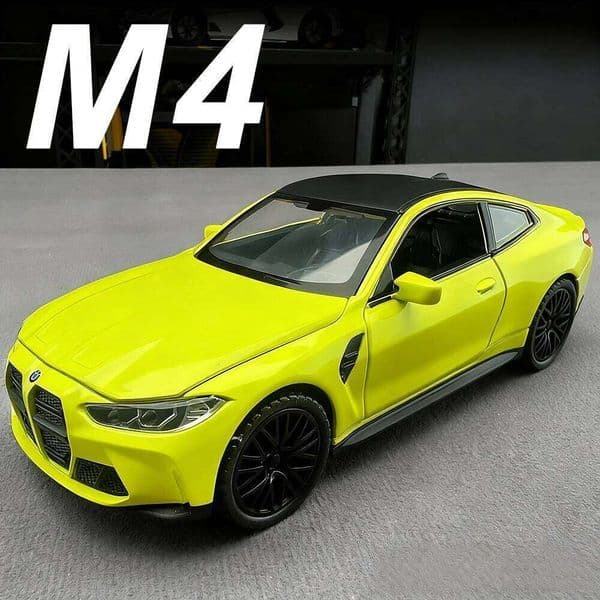 1:32 M4 M8 Alloy Sports Car Diecast Models Toys 4 Doors Opened Sound Light Pull Back Miniature Vehices Children's Birthday Gifts Y260130