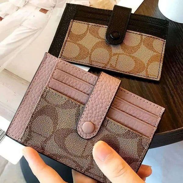 Monogram Ultra-thin Ins Style Holder Fashion Mini Short Envelope For Women Appliques Card&ID Wallet Card Purse H260131