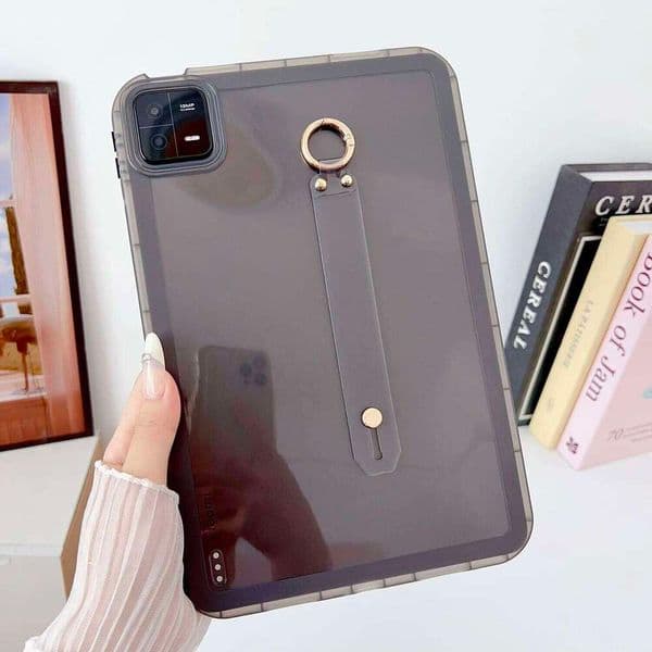 with Hand Band Tablet Case For MI 6 5 7 Pro Redmi Pad SE 8.7 11 inch Thick Clear Shockproof Soft Silicone Cover H260131