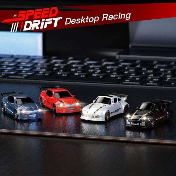 2025 New 1/64 Rc Drift Four-Wheel Remote Control Racing Car Full Proportions Desktop Competition Toys Boys Perfect Gifts Y260131