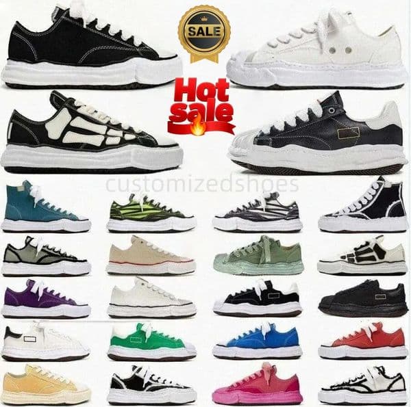 casual mens shoes sneakers Top designer sneaker shoes mens Peterson Hank women Blakey Canvas Low Black Pink Light Blue womens White luxury shoes with box size 36-45