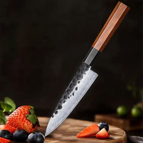 55 inch Japanese Petty Knife 3 Layers Composite Steel Chef Kitchen Utility Knife Cooking Tool Paring Knife Rosewood Handle 260204