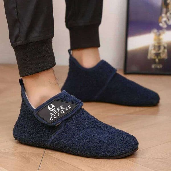 YRZL Men's Comfortable Winter High Top On Casual Warm Lightweight Anti Slip Cotton Shoes for Fashion Sneakers