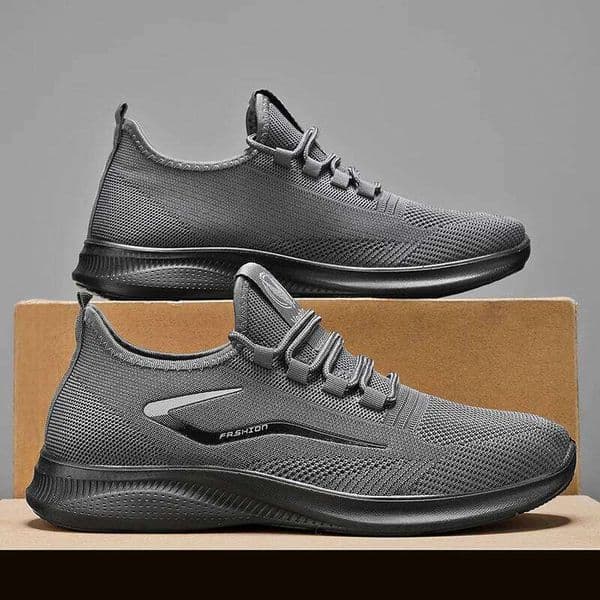 Men's Breathable Knit Athletic Sneakers Lightweight Casual Running Comfortable Non-Slip Walking Shoes for Male