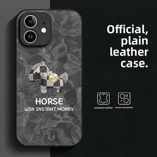 Phone Case for iPhone 17 Pro Max 2026 Year of the Horse Lucky with Apple Phone 15 Plus iPhone 16 Premium 11 iPhone case