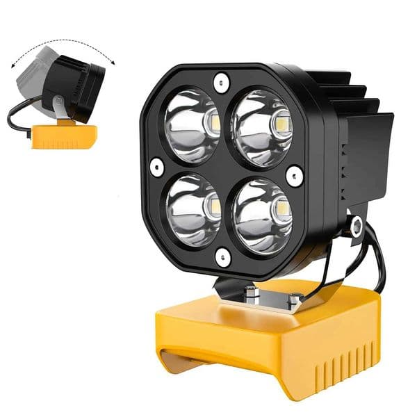 Camp Lighting 40W 6000LM Portable LED for 20V Battery Cordless Camping and Emergency Backup Bulb Work Light Rechargeable lamp X260302