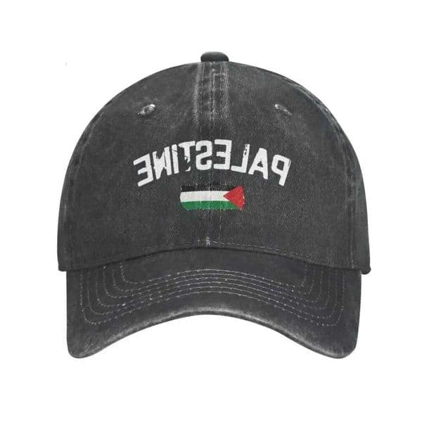 Hats For Men Palestine Distressed Cotton Baseball Cap Usa Flag Adjustable Unisex Outdoor Headwear H260302