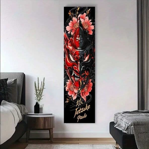 Tapestry Wall Hanging Multiple Sizes Printed Mask Flower Harmony Aesthetic Polyester Dorm Home Decor Boho Natural Art Mystic S260228