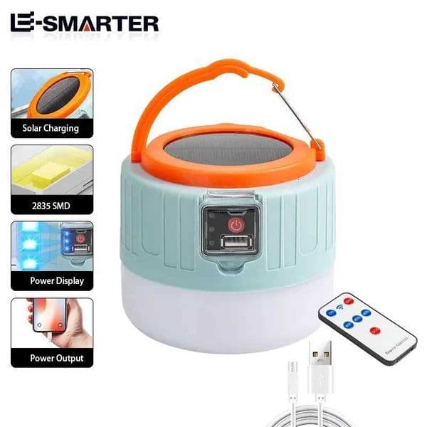 High Power LED Camping Light USB Rechargeable Bulb Outdoor Tent Lamp Portable Lantern Emergency Lighting Lights For BBQ Hiking X260302