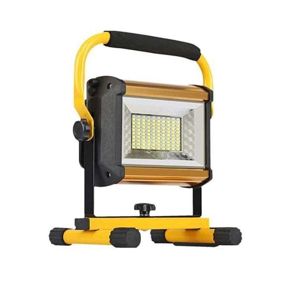 LED Floodlight Wide Angle Moving Site Light Hand Light Searchlight Red and Blue Flashing Warning Light X260302
