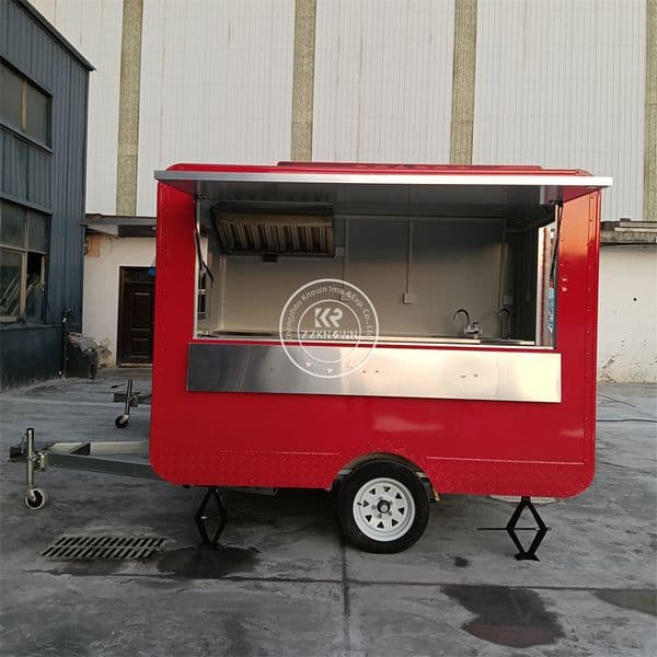Mobile Food Truck Custom Concession Cart Truck Ice Cream Cart Hot Dog Pizza Dessert Trailer Food Trailer with Full Equipment