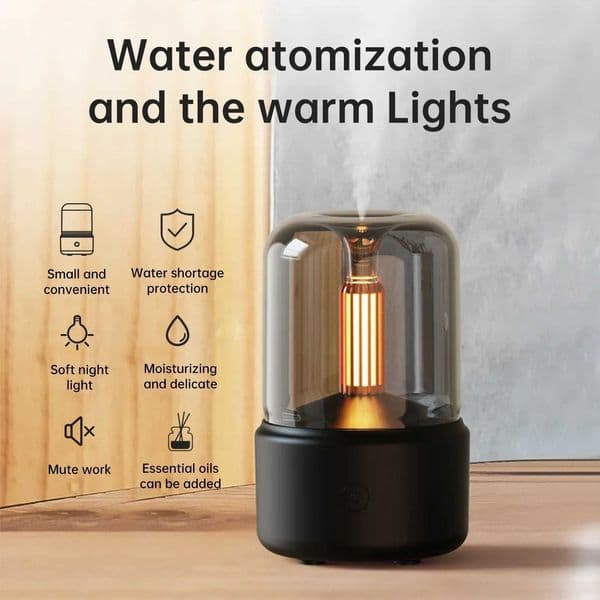 Portable Mini Aroma Diffuser USB Air Humidifier Essential Oil Night Light Cold Mist Maker Sprayer for Home Gift X260302