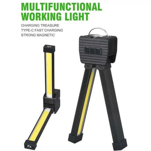 Gym Lamp for Posing7th Gear DimmingPortable Magnet LED Flashlight with Hanging HookHandheld USB Rechargeable Worklight X260302