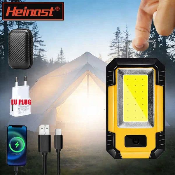 Portable Lanterns With Magnetic High Power USB Rechargeable LED Emergency Lights Hook Outdoor Camping Tents Lantern Lighting X260302