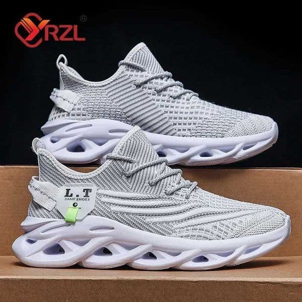 YRZL Men Sneakers Unisex Runing Shoes Outdoor Big Size Lightweight Breathable Mesh Increase Comfortable Sports Shoes for Men K260302