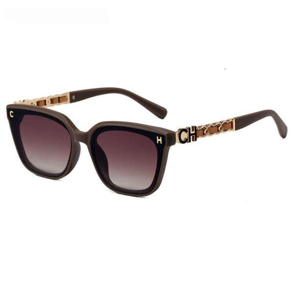Fashionable women's new high-end sunglasses, retro glasses, light luxury designer brand
