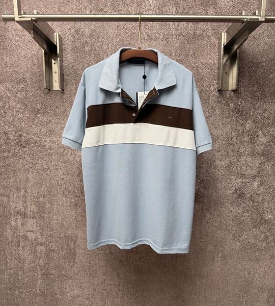 Men's Plus Tees & Polos Round neck embroidered and printed polar style summer wear with street pure cotton e33t6