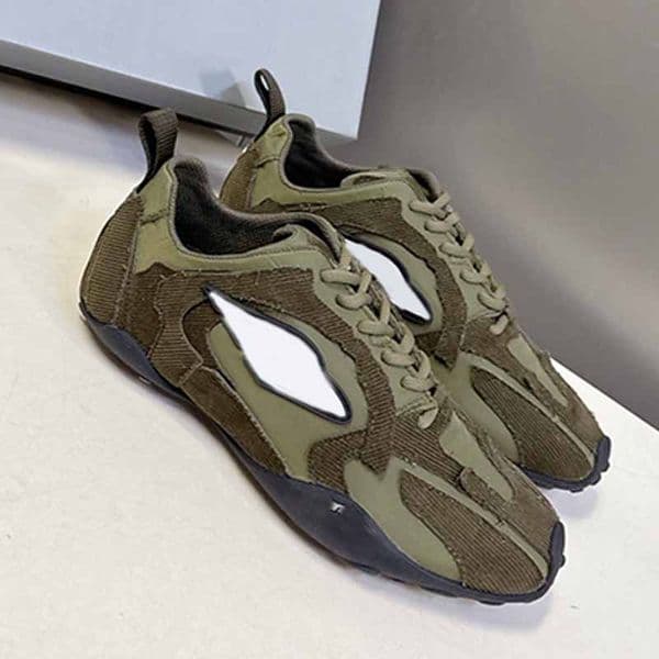 WOMENS MONDAY ULTRA SNEAKER 26ss Retro Worn Out Color Blocking Racing Shoes Cotton Polyester Comfortable Lightweight Lace Up Sneakers