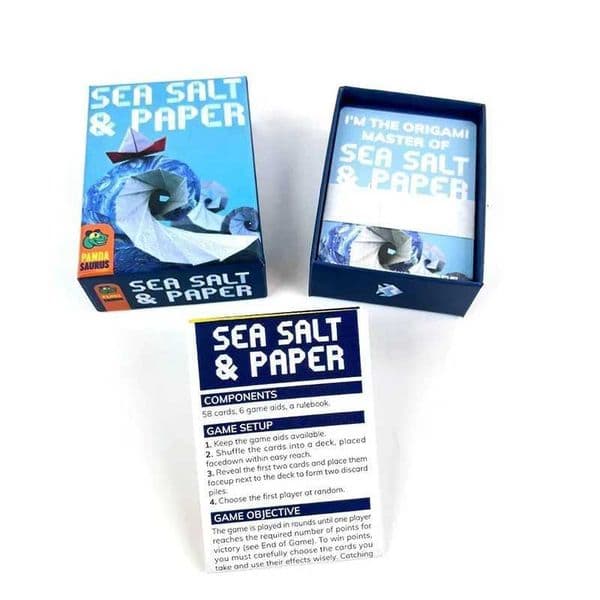 New Sea Salt Paper Strategy Bluff Party Game 2-4 Player Family Fun with Hilarious Card Battles Coastal-Themed Tactics X260302