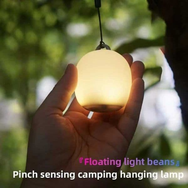 1/2PCS Camping Lights Extrusion Lights Cute Egg-shaped Soft Silicone Lights Suitable for Outdoor Use rechargeable lamp X260302