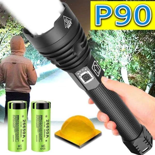 XHP90 Led Flashlight 26650 Rechargeable Torch Usb Powerful Tactical Camping Light Zoomable Hunting Lantern Waterproof Hand Lamp Z260301
