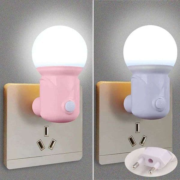 In Wall Light Kids All 220V Led Modern Bedside Lights For Bedroom EU Plug Night Lamp Romantic Z260227