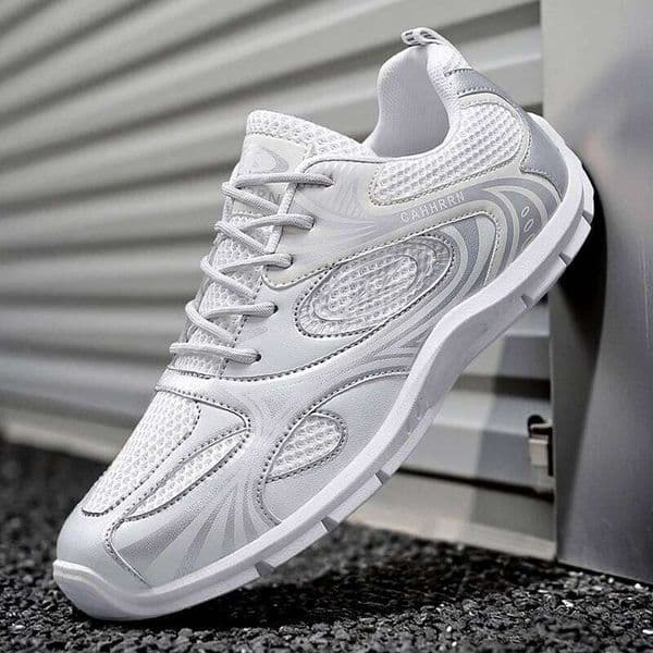Outdoor Men Running Fashion Casual Sneakers Breathable Lightweight Walking Sport Footwear Non-Slip Athletic Jogging Shoes