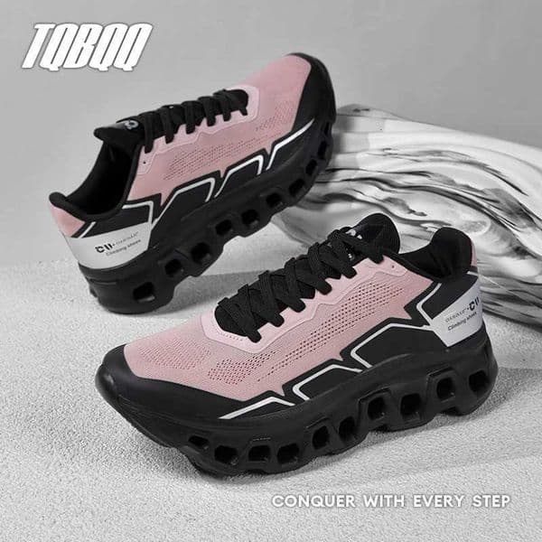 CUUS DUUS Mens Cushioning Running Shoes For Men Suitable Heavy Runners Lace Up Sports Women Non-slip Outdoor Athletic Sneakers K260303