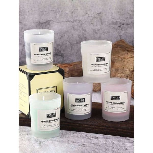 Frosted glass cup aromatherapy home creative fragrance gift smokeless candle ornament W260303 W260303