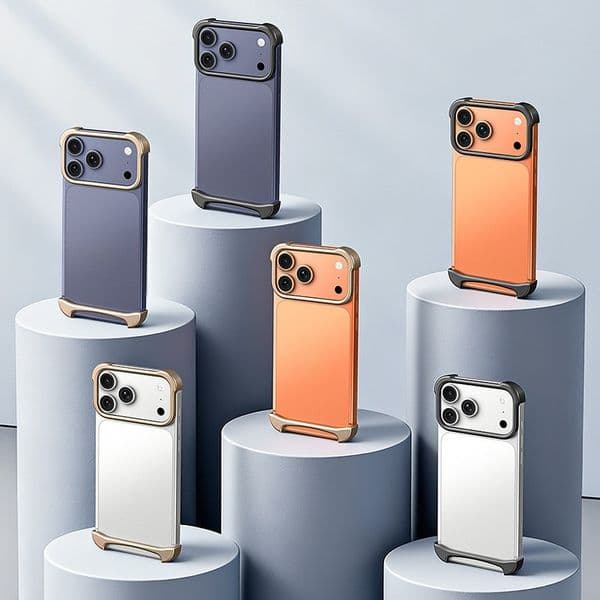 2026 New Arc Aluminum Frameless Metal Bumper Pulse Case For Iphone perfume cologne 17 Pro Max Lightweight Phone Cover Designer