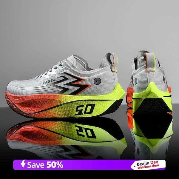 Men Running Shoes Carbon Plate Marathon Lightweight Womens Comfortable Nonskid Leisure Sneakers K260303
