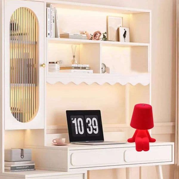 Modern Decorative Statue, Led Desk Lamp with USB Port, Three Levels of Adjustable Brightness, Suitable for Home Living Room Office Bookshelf Decoration, Z260227