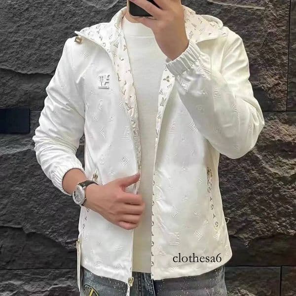 2025 Spring New Product: Hooded Jacket, Fashionable, Versatile, Casual, Advanced, Light Luxury Men's Jacket