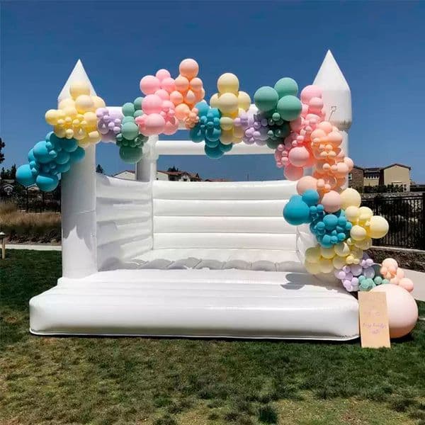Free delivery White Bounce House wedding Bouncy Castle bouncing castles Newest tent for Outdoor Playing with adults and children