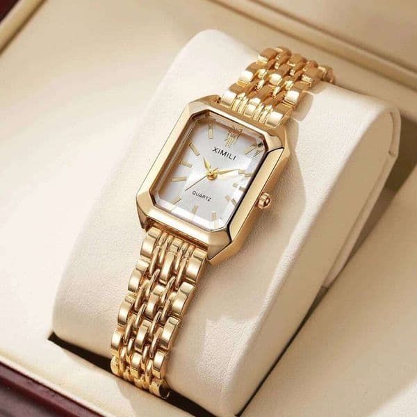 Fashion Rectangle Women Watches Ladies Stainless Steel Strap Quartz Wristwatches Reloj MujerWithout Box XJ260303