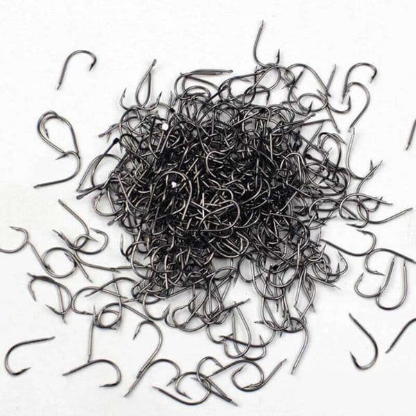 50PCS/100PCS/500PCS/1000PCS Fishing Hooks Small Hook Accessories Crooked Noeye for Tiny Fish ovner PESCA Z260228