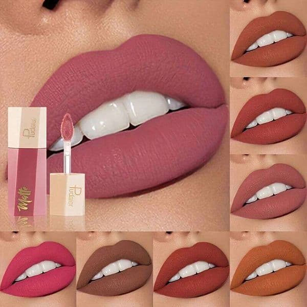Velvet Liquid Lipstick, Waterproof Long Lasting Lip Makeup, Lightweight Fog Matte Lipstick Gift for Her H260303