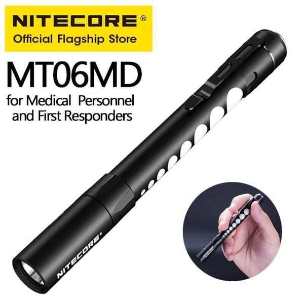 NITECORE MT06MD Medical Flashlight First Aid Led Pen Lantern Pocket Penlight for Doctor Nurse Outdoor Emergency, AAA Battery 26H0303