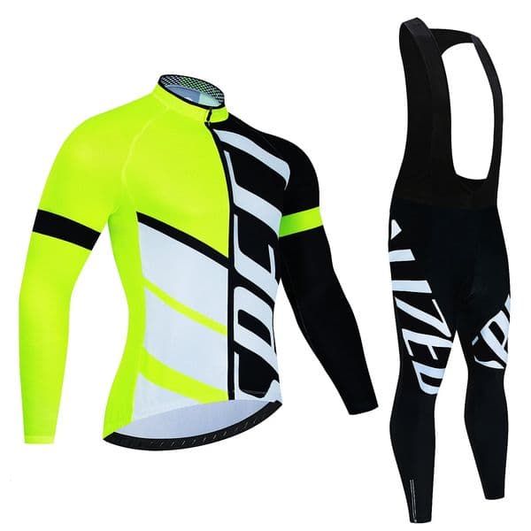 Team Autumn Cycling Jersey Set Ropa Ciclismo Men Long Sleeve Bike Clothing MTB Maillot Road Bicycle Bibs Uniform 260304