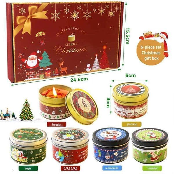 Dried Flower Tin Candle Set - Wedding Favors With Crystal Stone Aromatherapy -Christmas Gift Scented Candles For Hotels & Events W260304