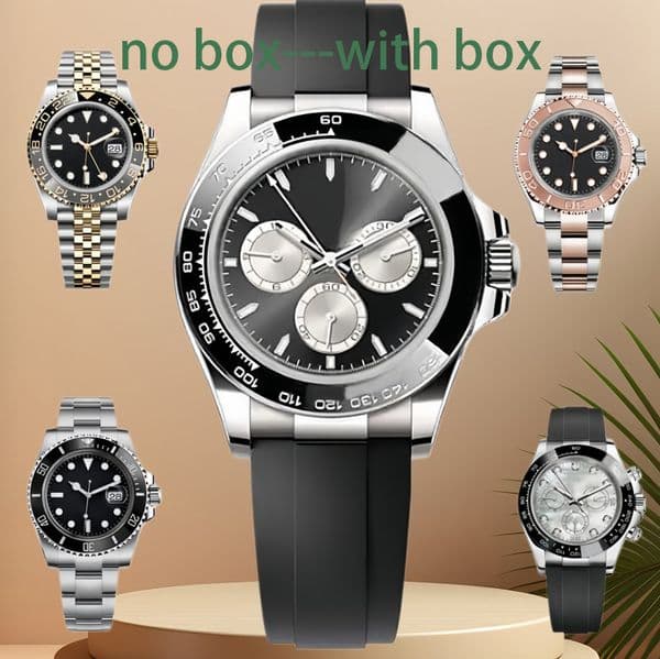 men's Watch Men's Designer Automatic Ceramic Ring Mechanical Watch 904L Rubber Non Show Steel Strap Swimming Night Light Blue Treasure Watch Automatic Watch Men's 41mm