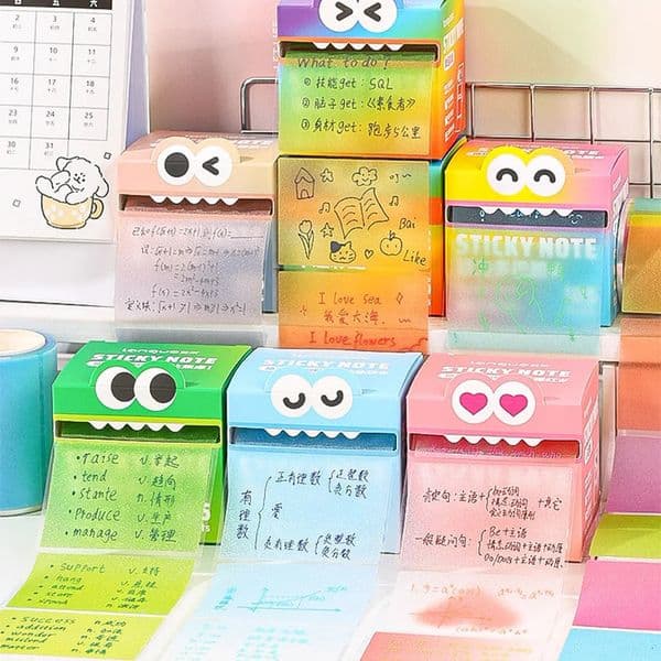 Mr Paper 105/108Sheets/roll Pull-out Sticky Notes Student Stationery Sticky Notes Transparent Color Sticky Notes DIY Handbook 260302