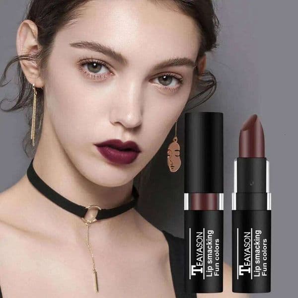 Dark Lipstick White Nude Vampire Olive Green Black Purple Halloween Creative Makeup Retro European and American Style H260303