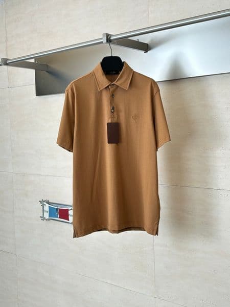 Men's Plus Tees & Polos t-shirts Round neck embroidered and printed polar style summer wear with street pure cotton 325766