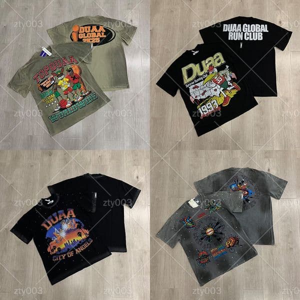 Men's T Shirts DUAA Tee Vintage T-shirt Diamond Washing Series Cotton Short-sleeved Cool Boys Trendy Daily Round Neck Tshirts Graphic Tee g5hd
