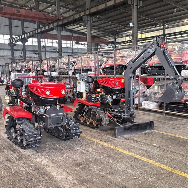 A Big Sale!! 25HP Rotary Tiller Tractor Rubber Tracks Crawler Tractor