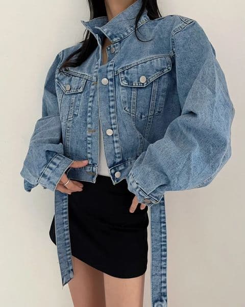 2 colors Womens casual Jean Coats Spring Women Denim Jacket Long Sleeve cropped Female Girls streetwearN2418 260303